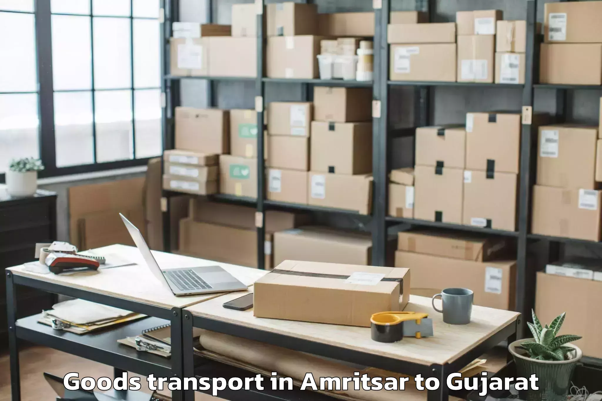 Discover Amritsar to Halvad Goods Transport